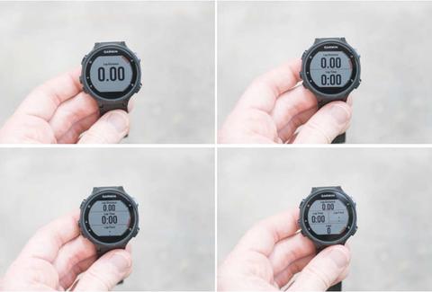 garmin forerunner fr735xt configuracion pantalla 4 datos