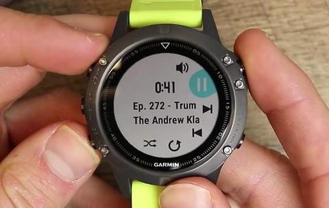 garmin fenix 5 control musica