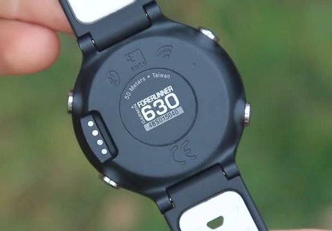 garmin fr630 parte trasera