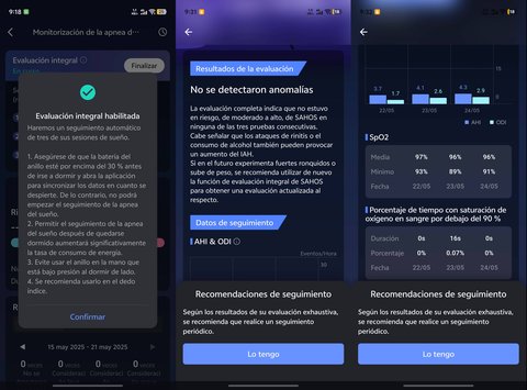 ringconn gen 2 app funciones apnea sueno