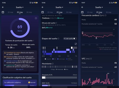 ringconn gen 2 app funciones sueno