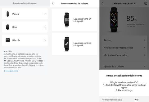 mi band 7 conectar app