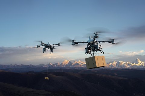 dji presenta un dron con capacidad de carga de 100kg