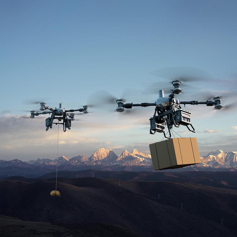 dji presenta un dron con capacidad de carga de 100kg