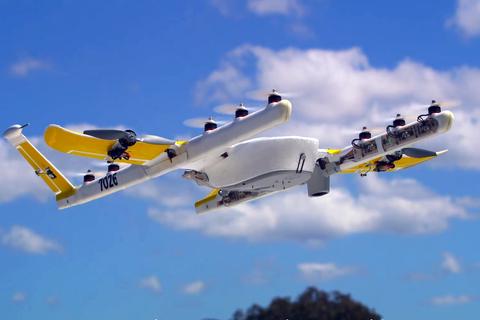 dron google entregando comida medicinas en australia