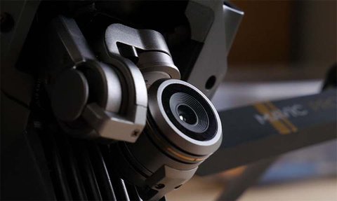 dji mavic pro detalle lente