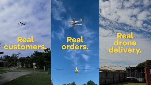 wing, de alphabet, alcanza el hito de 100.000 entregas con drones
