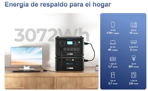 bluetti ac300 y b300 sistema modular