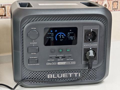 bluetti elite 300 detalle consumo