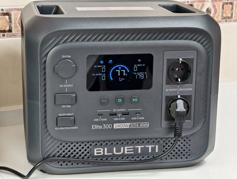 bluetti elite 300 detalle consumo