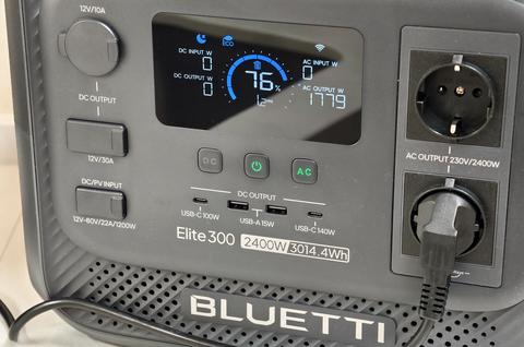 bluetti elite 300 usando airfryer 1800w