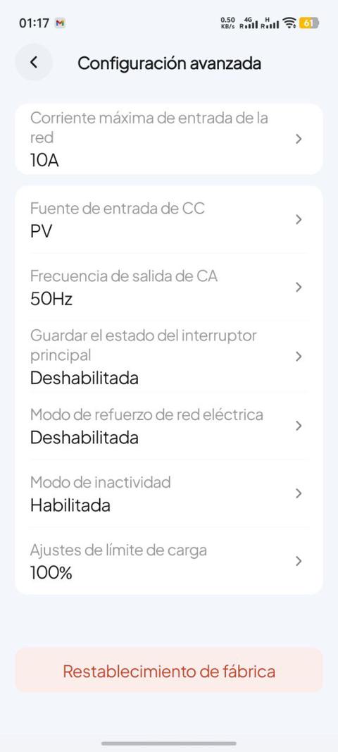 configuracion avanzada