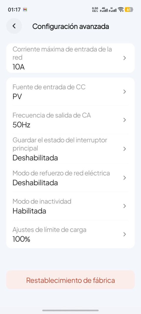configuracion avanzada