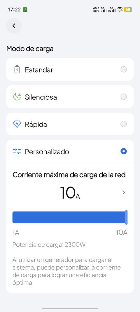 modos de carga