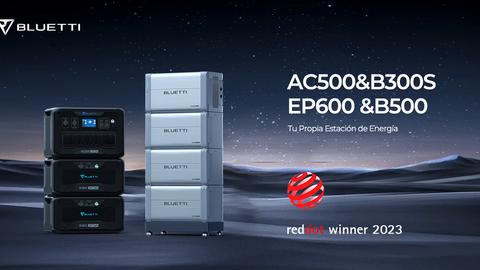 los generadores portátiles b l u e t t i e p600 y a c500 ganan el red dot design award 2023
