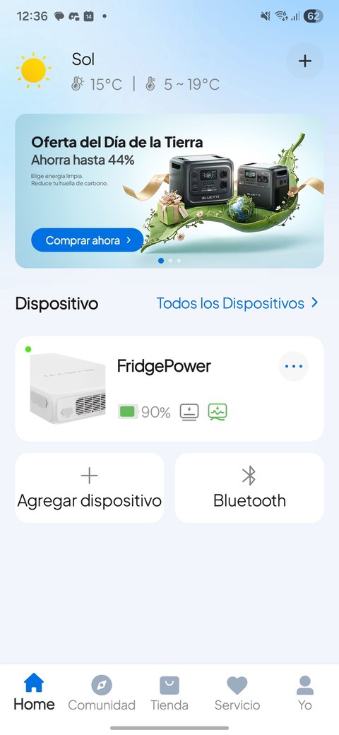 fridgepower configuracion inicial