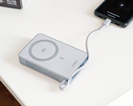 u g r e e n mag flow 10000m ah qi2 25 w análisis completo de la primera powerbank magnética qi2 25 w