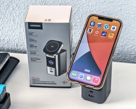 probamos el u g r e e n nexode 20000m ah 145 w un mix muy útil de powerbank y cargador con mag safe
