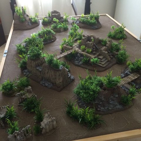 campo de batalla en la jungla