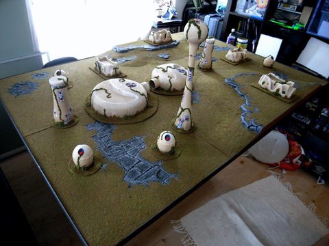 cuantos elementos usar para la escenografia de warhammer 40k