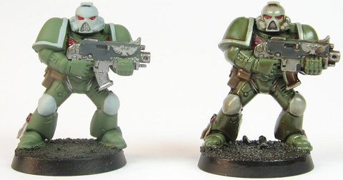 lavado de tintas figuras warhammer