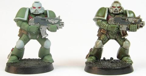 lavado de tintas figuras warhammer