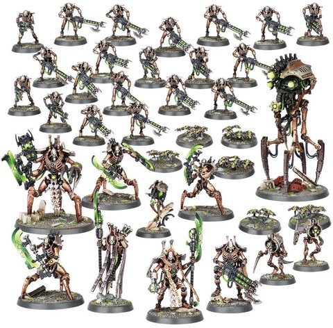 figuras necrones pìntadas caja indomitus