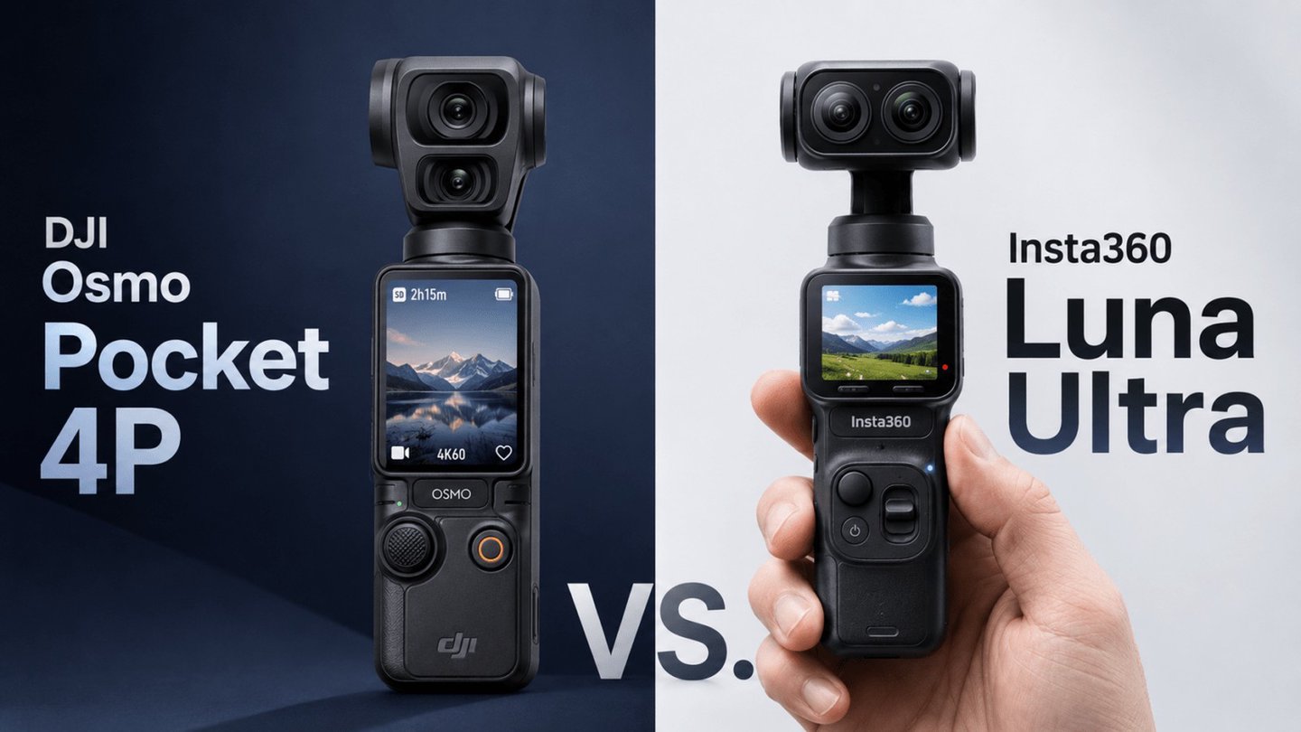 dji osmo pocket 4p vs insta360 luna ultra