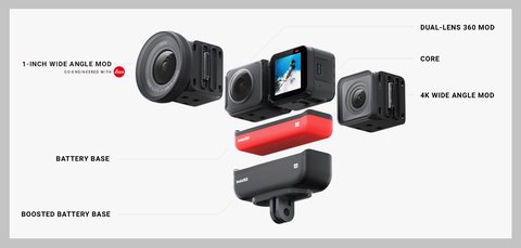 insta360 one r modulos