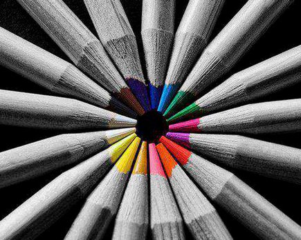 colores negro y blanco