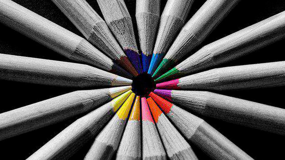 colores negro y blanco