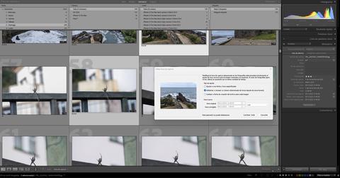 como modificar la hora de captura en adobe lightroom