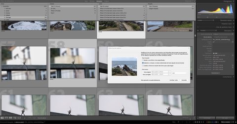 como modificar la hora de captura en adobe lightroom