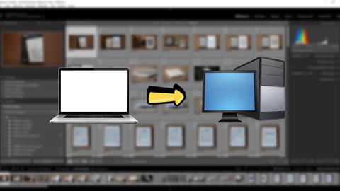 como mover fotografias lightroom portatil a ordenador sobremesa