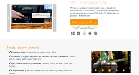 reproductor multimedia vlc