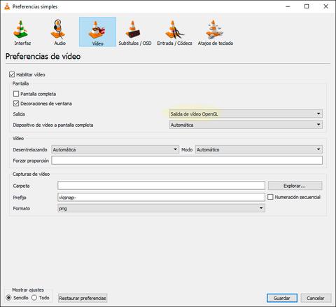 ver video 10 bits vlc