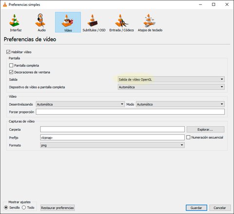 ver video 10 bits vlc