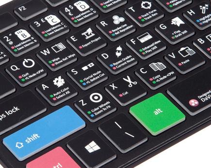 davinci resolve lista atajos teclado