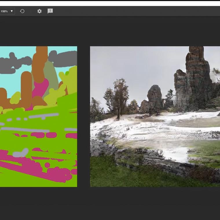nvidia canvas crea imagenes fotorealistas de garabatos