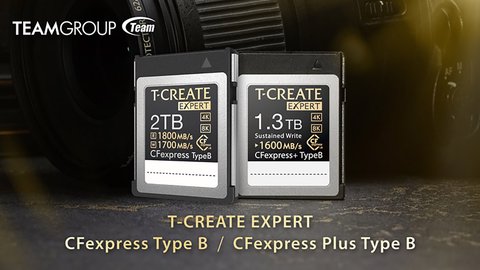 t e a m g r o u p lanza las tarjetas de memoria t c r e a t e e x p e r t c fexpress plus y c fexpress tipo b con velocidades de hasta 1.800 m b/s