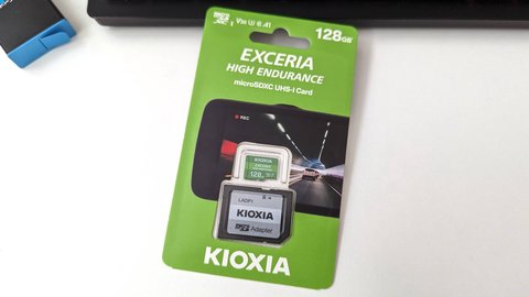 probamos la tarjeta micro s d kioxia high endurance ideal para cámaras de seguridad y dashcams