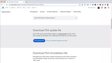 actualizar playstation 4 manual