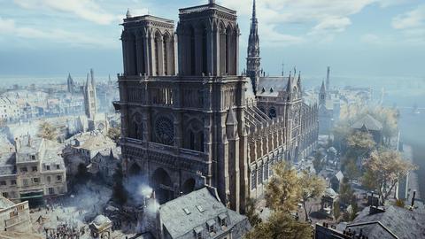 como homenaje a la catedral de notre dame ubisoft regala el juego assassin’s creed unity para p c