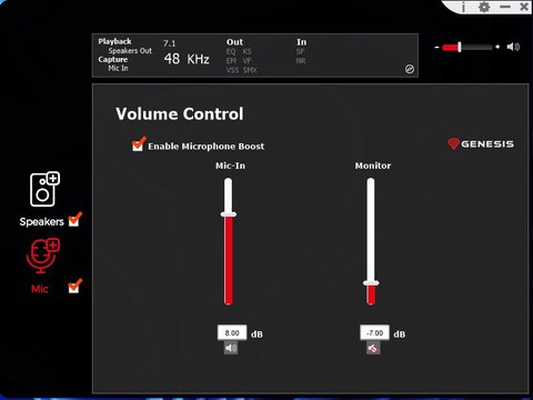 genesis radon 800 software microfono