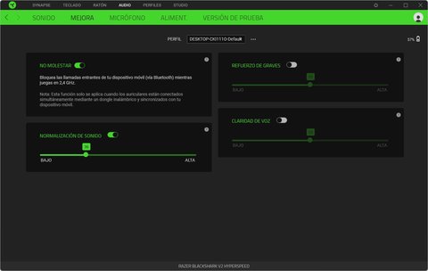razer blackshark v2 hyperspeed synapse mejora