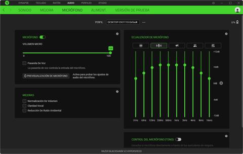 razer blackshark v2 hyperspeed synapse microfono