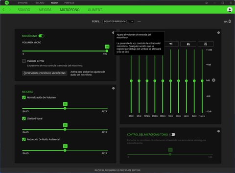 razer blackshark v2 pro 2023 synapse microfono