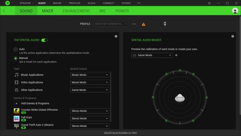 razer blackshark v2 pro synapse