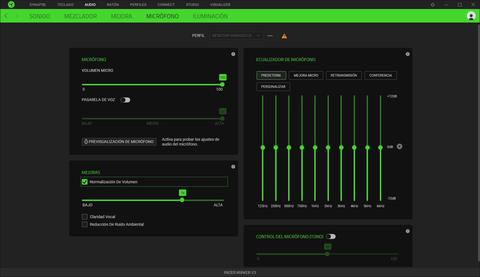 kraken v3 configuracion microfono