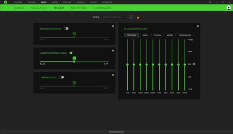 sonido synapse razer kraken v3